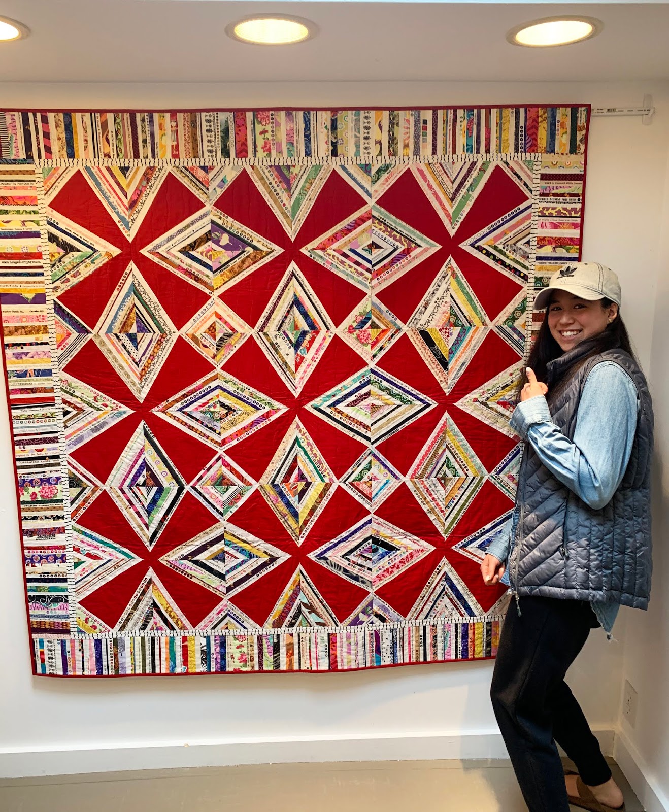 Selvage Blog ThumbsUp at Brookside Quiltwork's Selvage Quilt Exhibit!