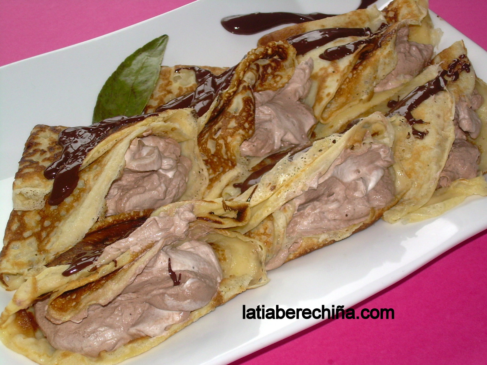 El blog de la tia Berechiña: Crepes rellenos de trufa.
