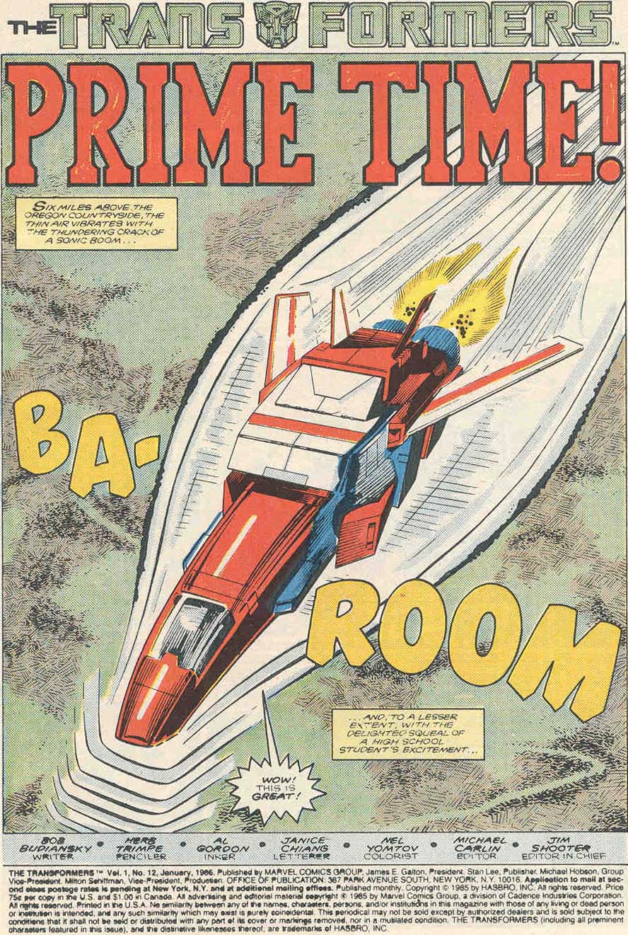 Read online The Transformers (1984) comic -  Issue #12 - 2