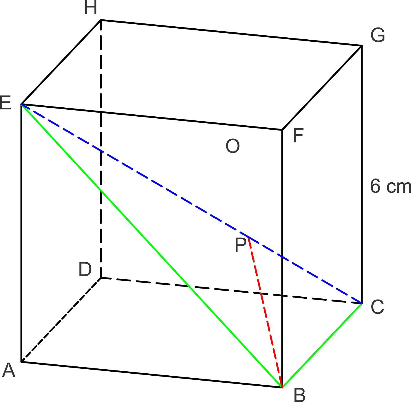 Besar sudut yang terbentuk antara garis bc dan fh pada kubus abcd.efgh adalah