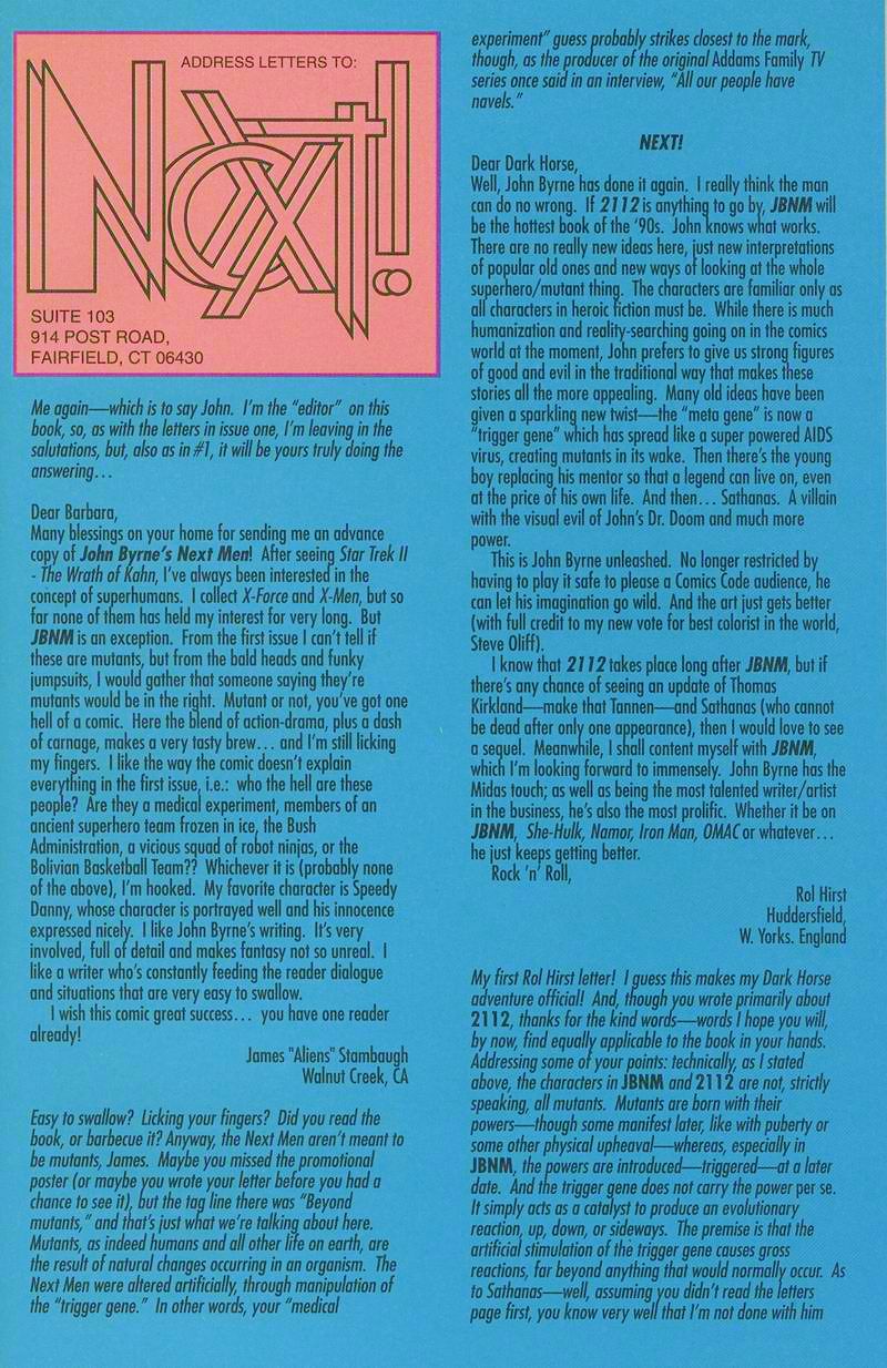 Read online John Byrne's Next Men (1992) comic -  Issue #2 - 27