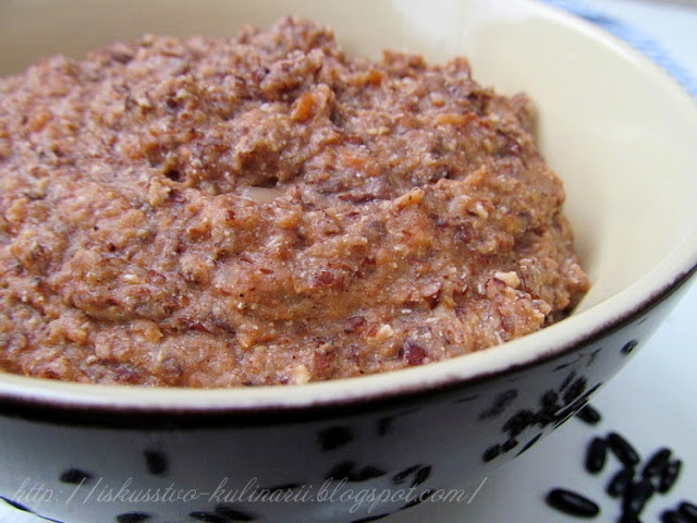 Паштет из черной фасоли