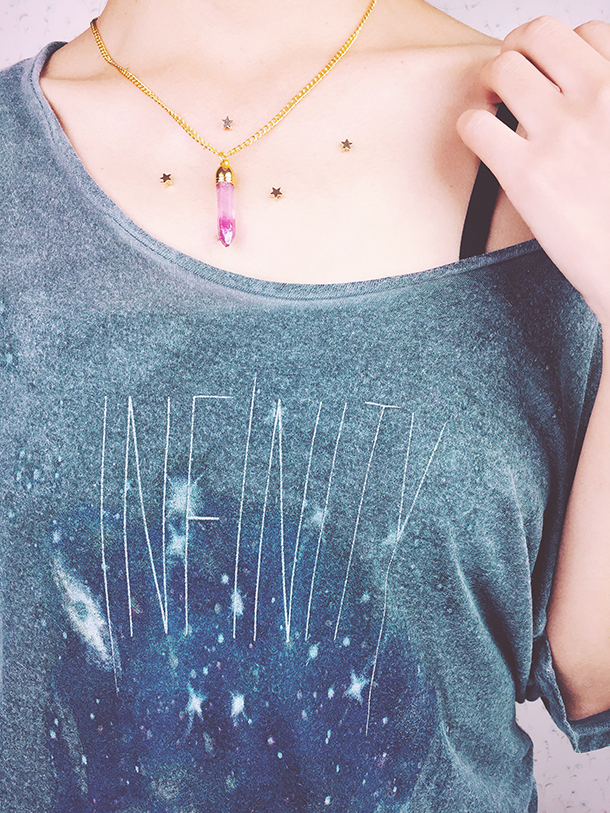 HAZ COLLARES ESTILO DE CRISTAL “FALSO" - cookies in the sky