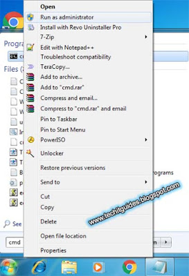 Open Elevated CMD (Admin Privileges) in Windows 7 - Pic 1