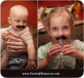 Attach vinyl mustaches to your party cups for a Moustache Party at www.RaisingMemories.com