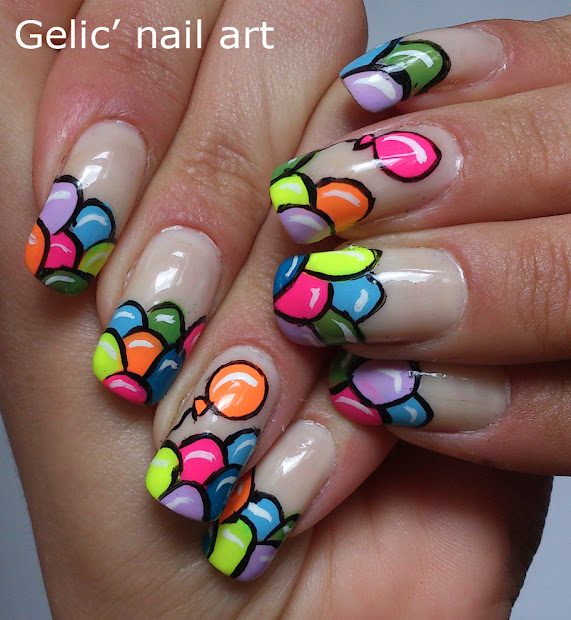 gelic' nail art balloon funky