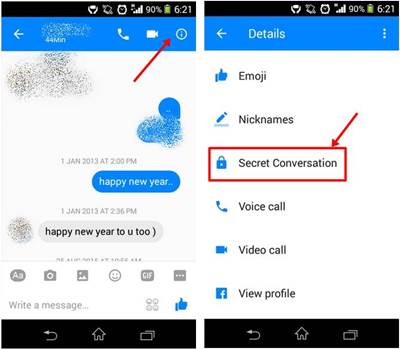 facebook messenger secret conversations