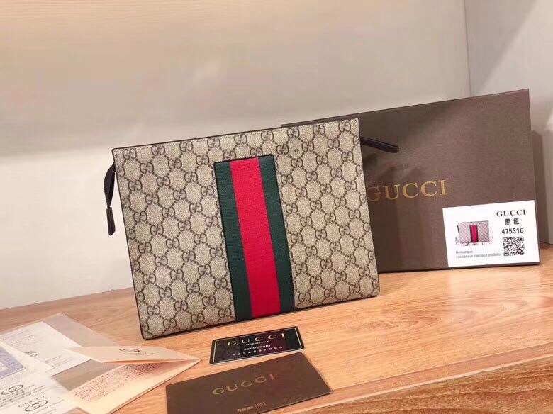 gucci gg supreme web pouch