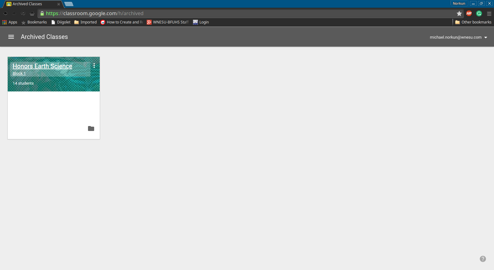 Technology For Education Archive Classes in Google Classroom