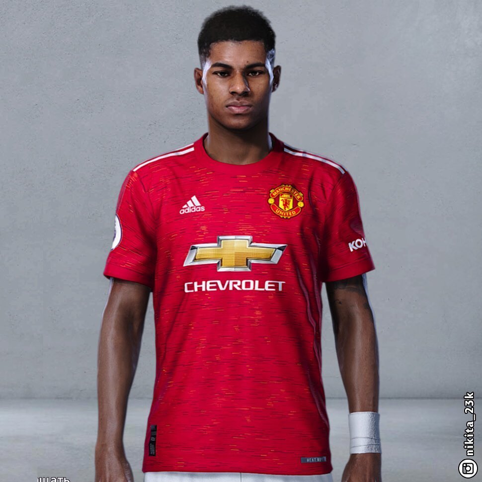 On Pitch: Manchester United 20-21 Home Kit in PES - Footy ...