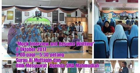 LAMAN UTAMA SMAM: Mock Interview & Resume Writing