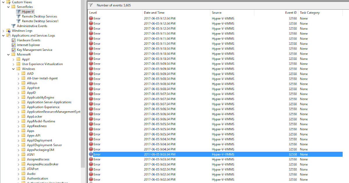 The OptionKey Blog How to fix HyperV Error 0x80070015 Event ID 32558