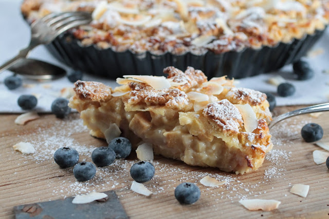 Glutenfreie Apfel-Heidelbeer Tarte - Tortenschlaraffenland