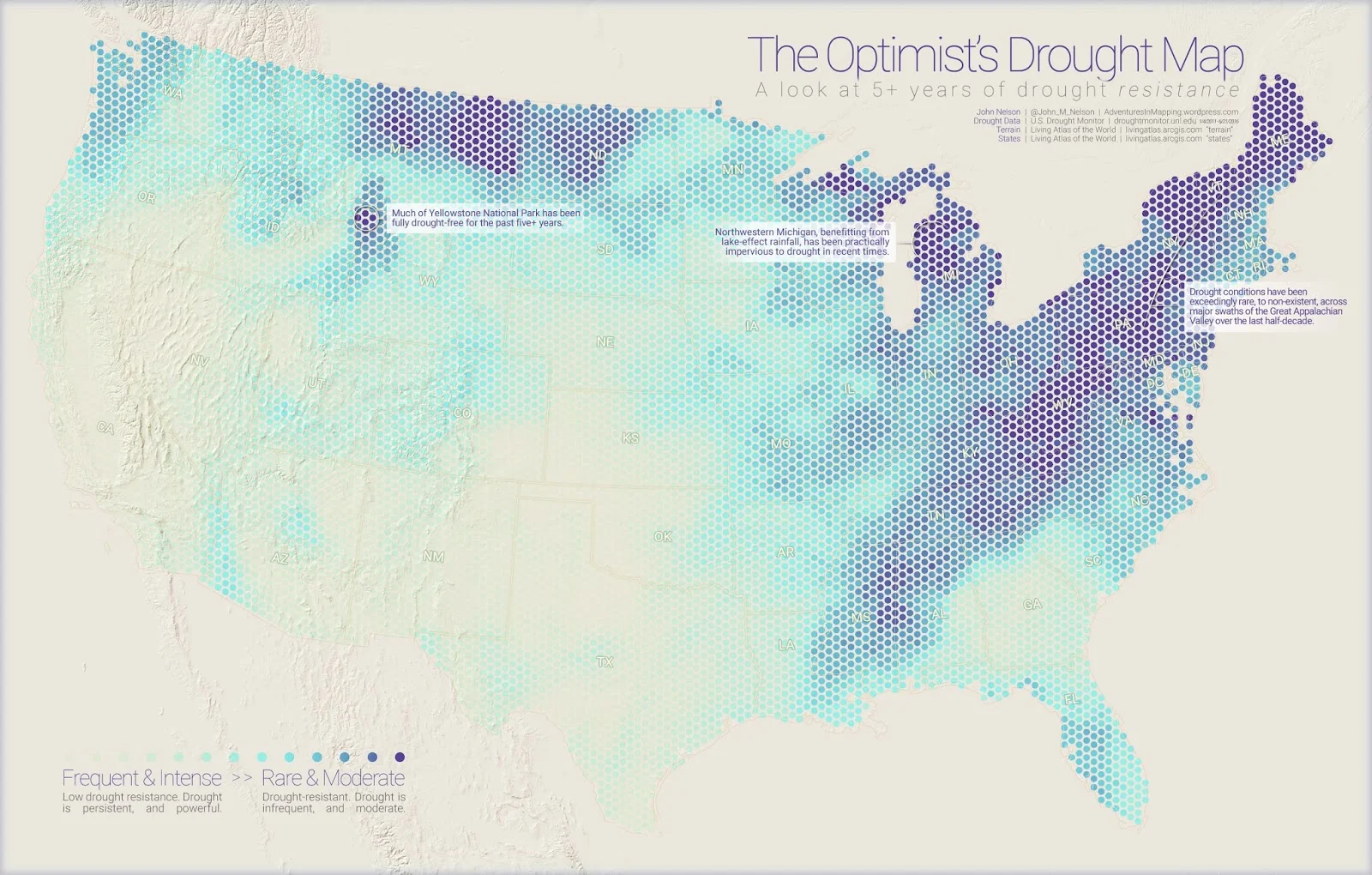 Optemist's drought map