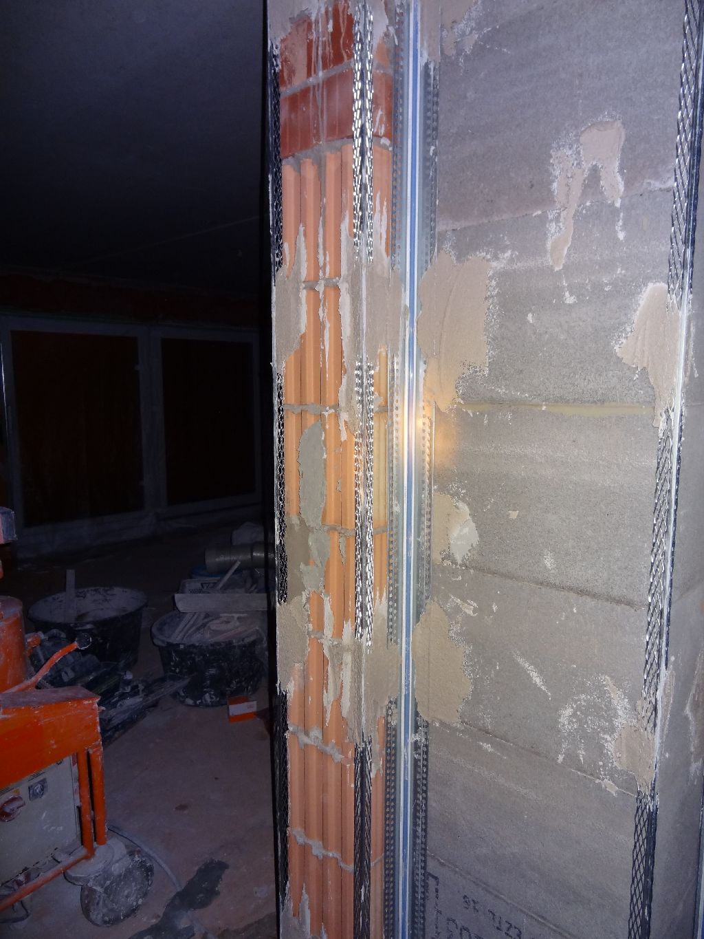 ...unser Haus entsteht: Vorbereitung Innenputz Teil 2