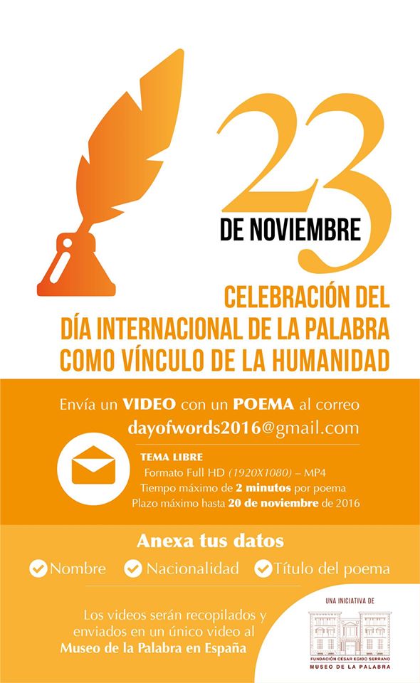 Noti Poemas Telepolvero Dìa Internacional de la palabra como vínculo