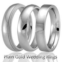 plain Gold Wedding rings