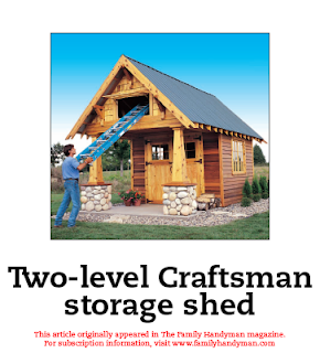 Wood Working Plans , Shed Plans and more: Craftsman Storage Shed Plan