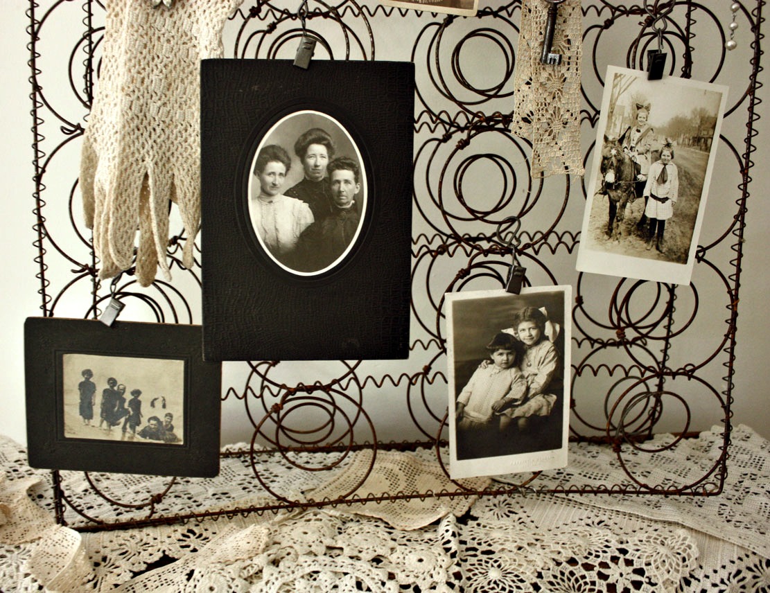 Wild Rose Vintage An old box spring transformed and a few treasures...