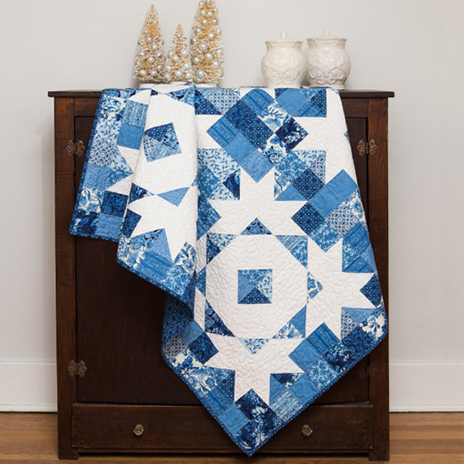Quilting Land Qube 12" Snow Crystals Quilt
