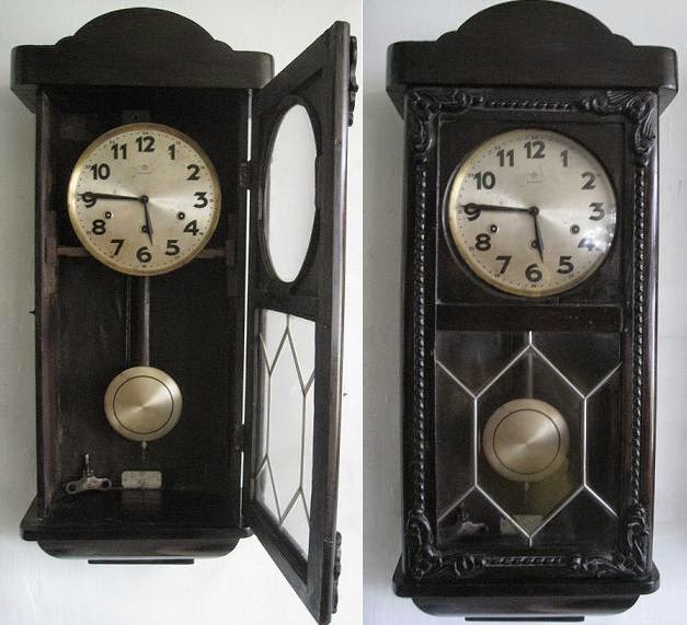 TOKO ANTIEK RETRO ANTIQUE JUNGHANS WESTMINSTER WALL CLOCK AMAZING