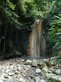 Diamond Waterfall at Diamond Botanical Gardens Soufriere St. Lucia by garden muses-not another Toronto gardening blog