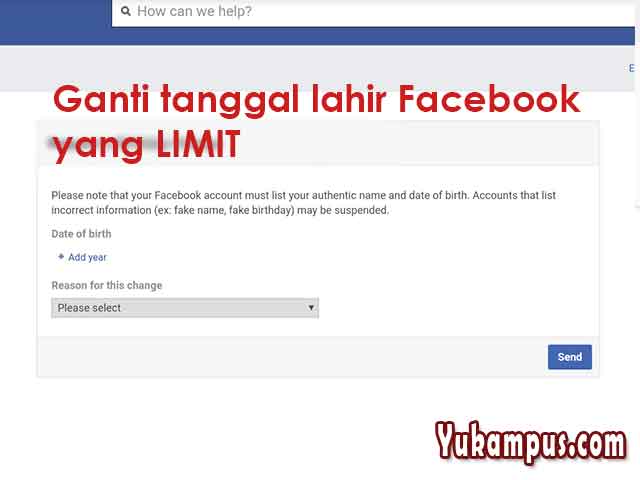 Cara Ganti Tanggal Lahir Facebook Yang Sudah Limit Yukampus Cara Ganti Tanggal Lahir Facebook Yang Sudah Limit Yukampus