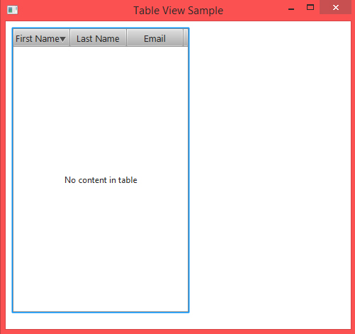 Tutorial On Table In JavaFx ~ Projavatricks