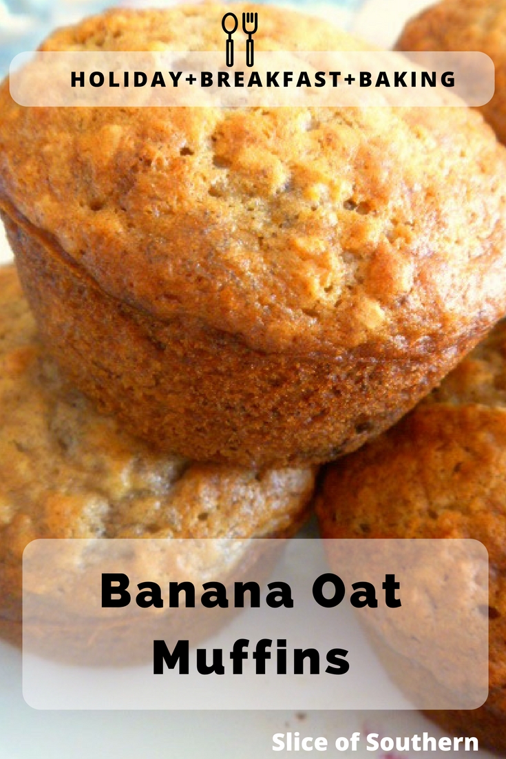 Slice of Southern Banana Oat Muffins