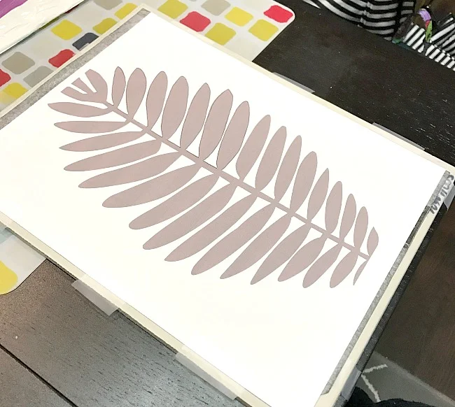 leaf design for creating a rubber stamp