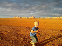 Duncan with the Opal mounds
