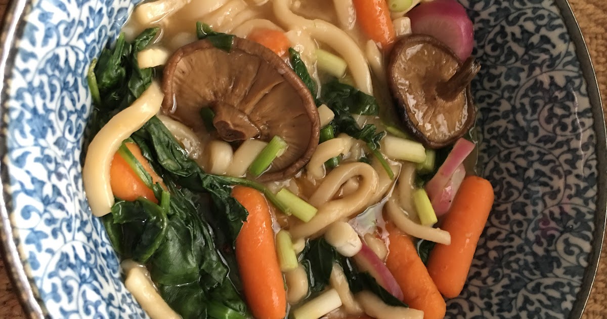 Lulu Cooks and Tells Easy Udon Shitake Mushroom Soup