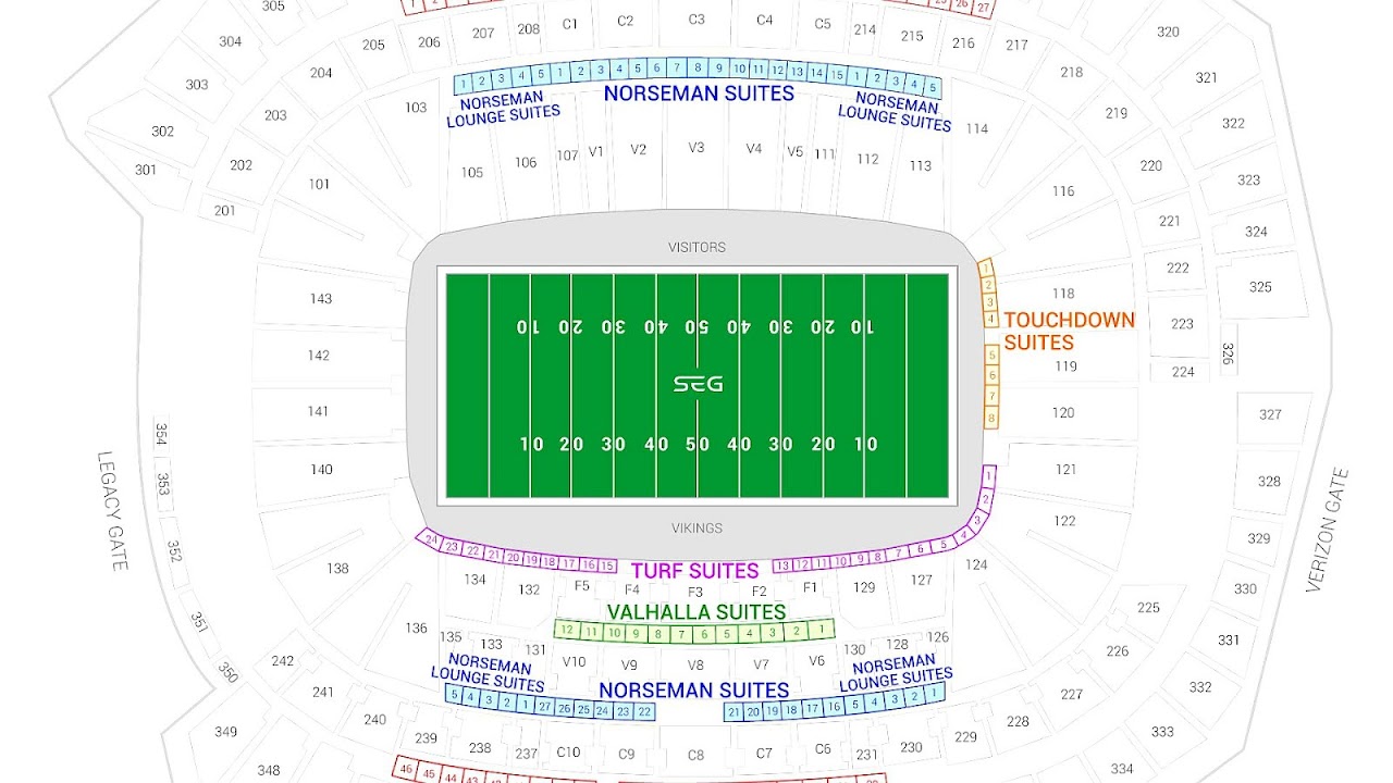 Minnesota Vikings New Stadium Seating Chart - Stadium Choices