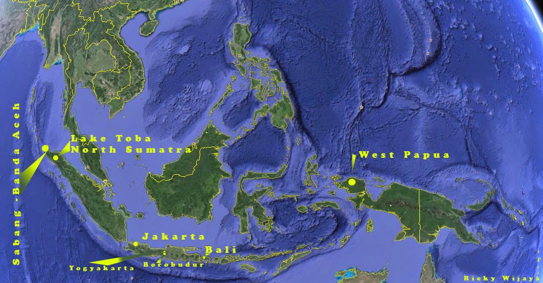 Map Tourism Indonesia Raya