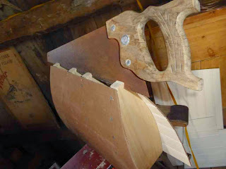 Corner Midrange Horn - Removing Wood From Ribs With Saw Corner Midrange Horn - Removing Wood From Ribs With Saw