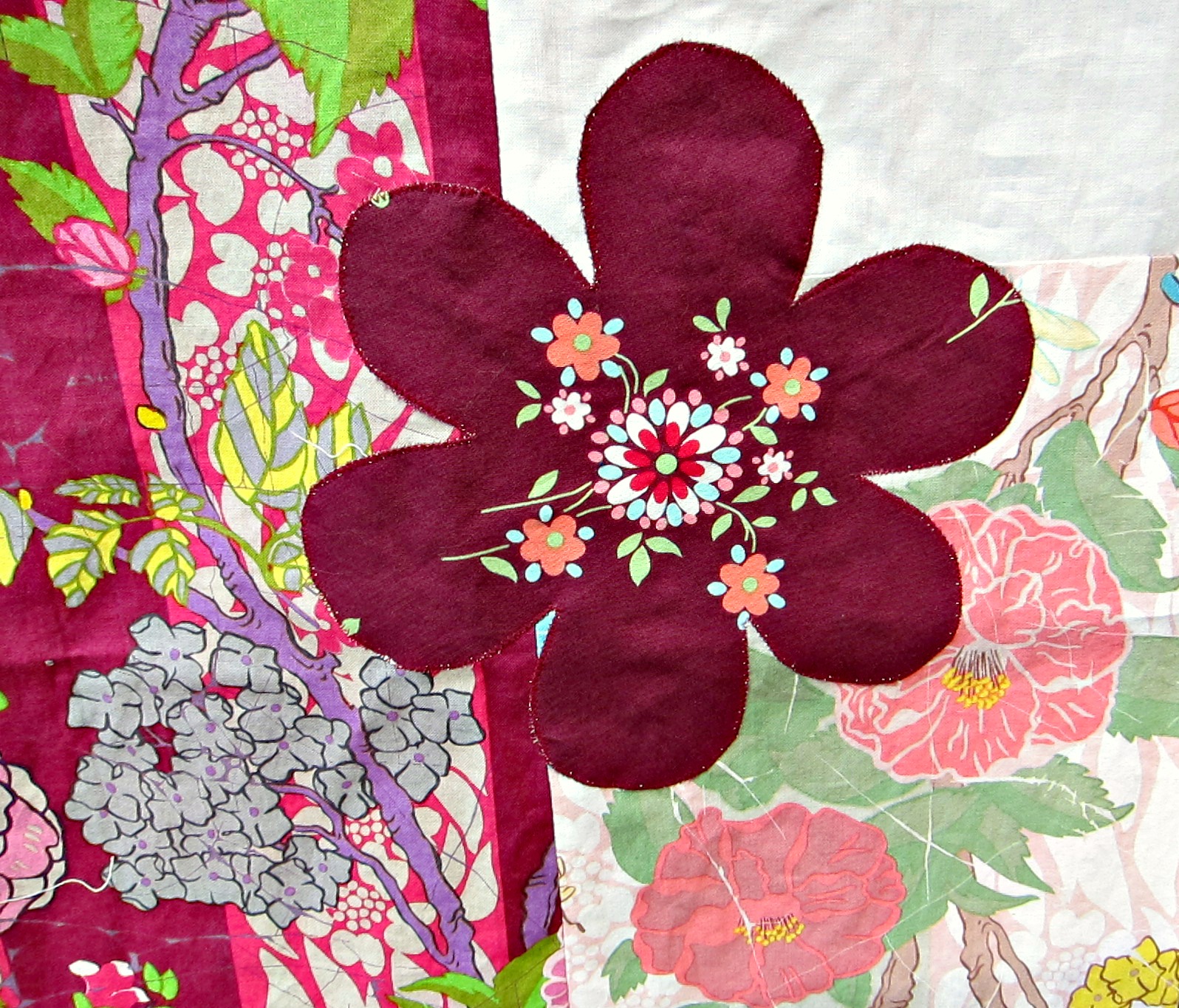 The Quilting Violinist Completed Applique Top