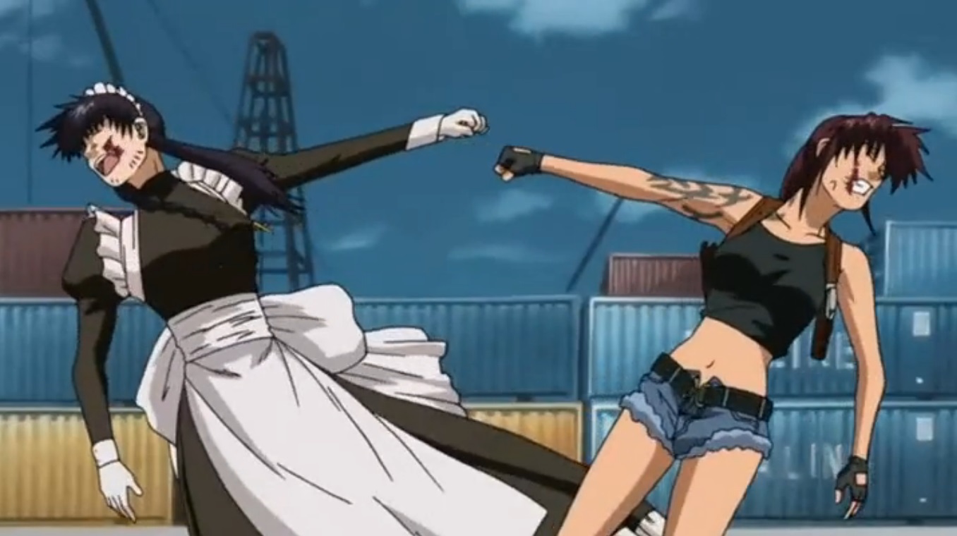 Black Lagoon Reviewed Season 1 Episode 10 The Unstoppable Chambermaid