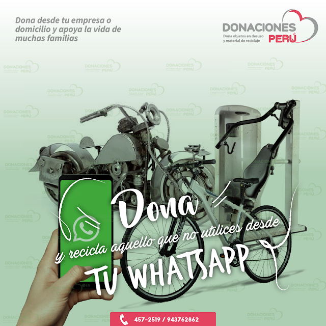 Dona y recicla - Recicla y dona - Dona desde Whatsapp - Recicla - Dona