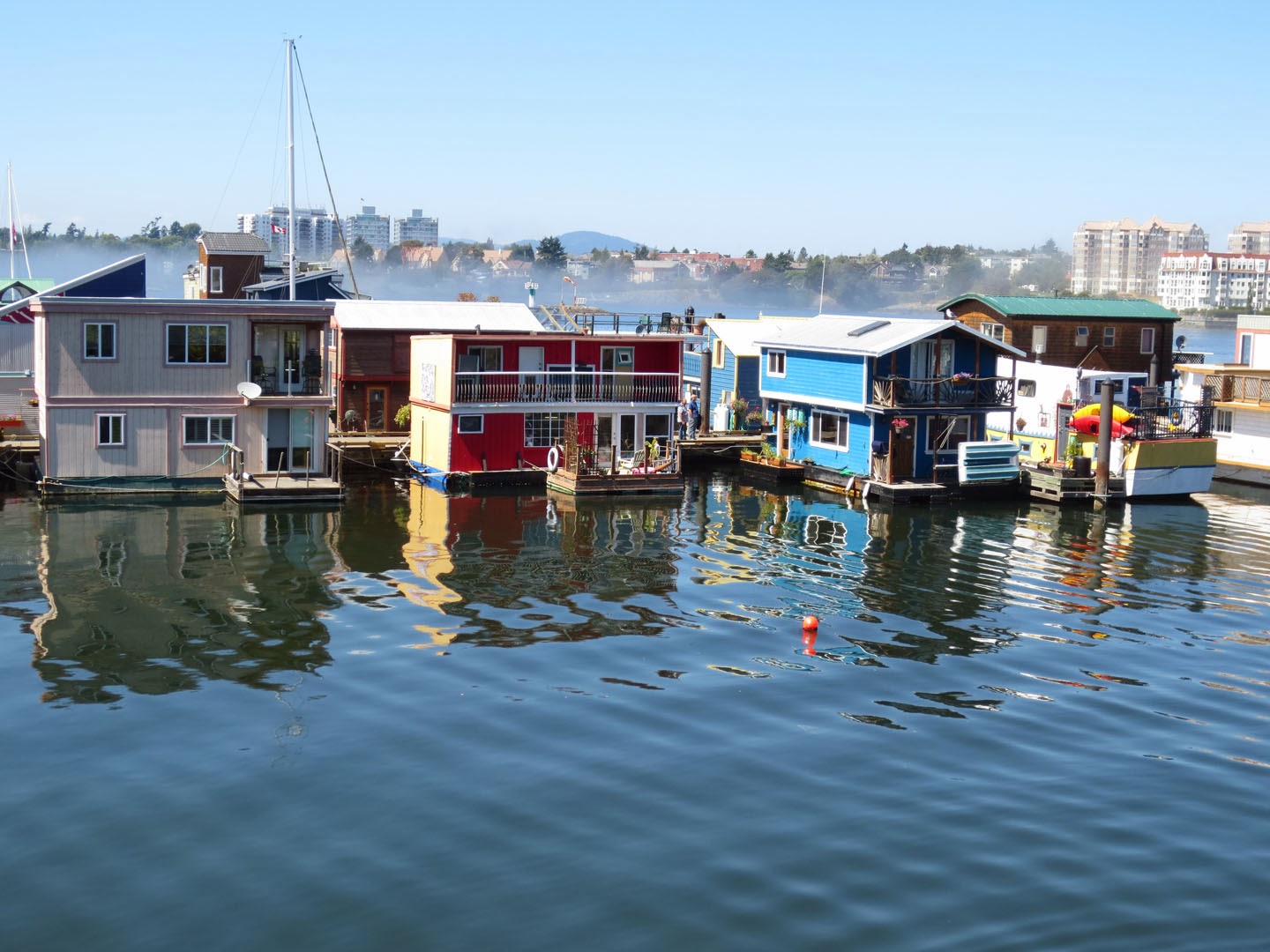 house boats, fisherman's wharf, Victoria, BC