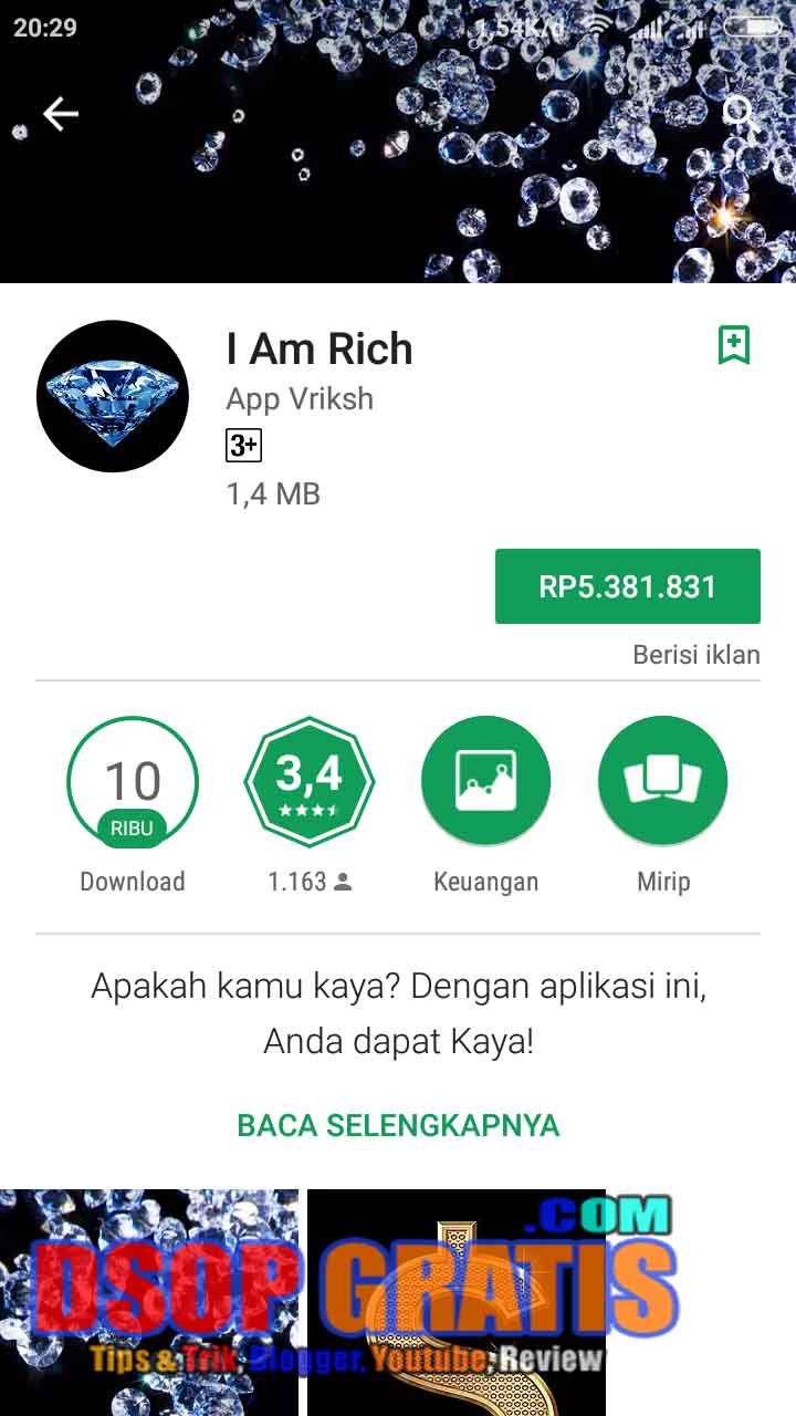 Cara Download Aplikasi Android Rp. 5,3 juta Tanpa Bayar (Gratis
