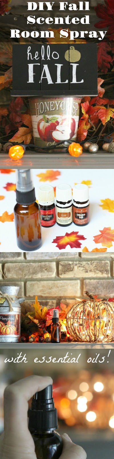 It's easy to make your own nontoxic room sprays, this one is perfect for fall