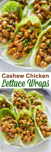 CASHEW CHICKEN LETTUCE WRAPS