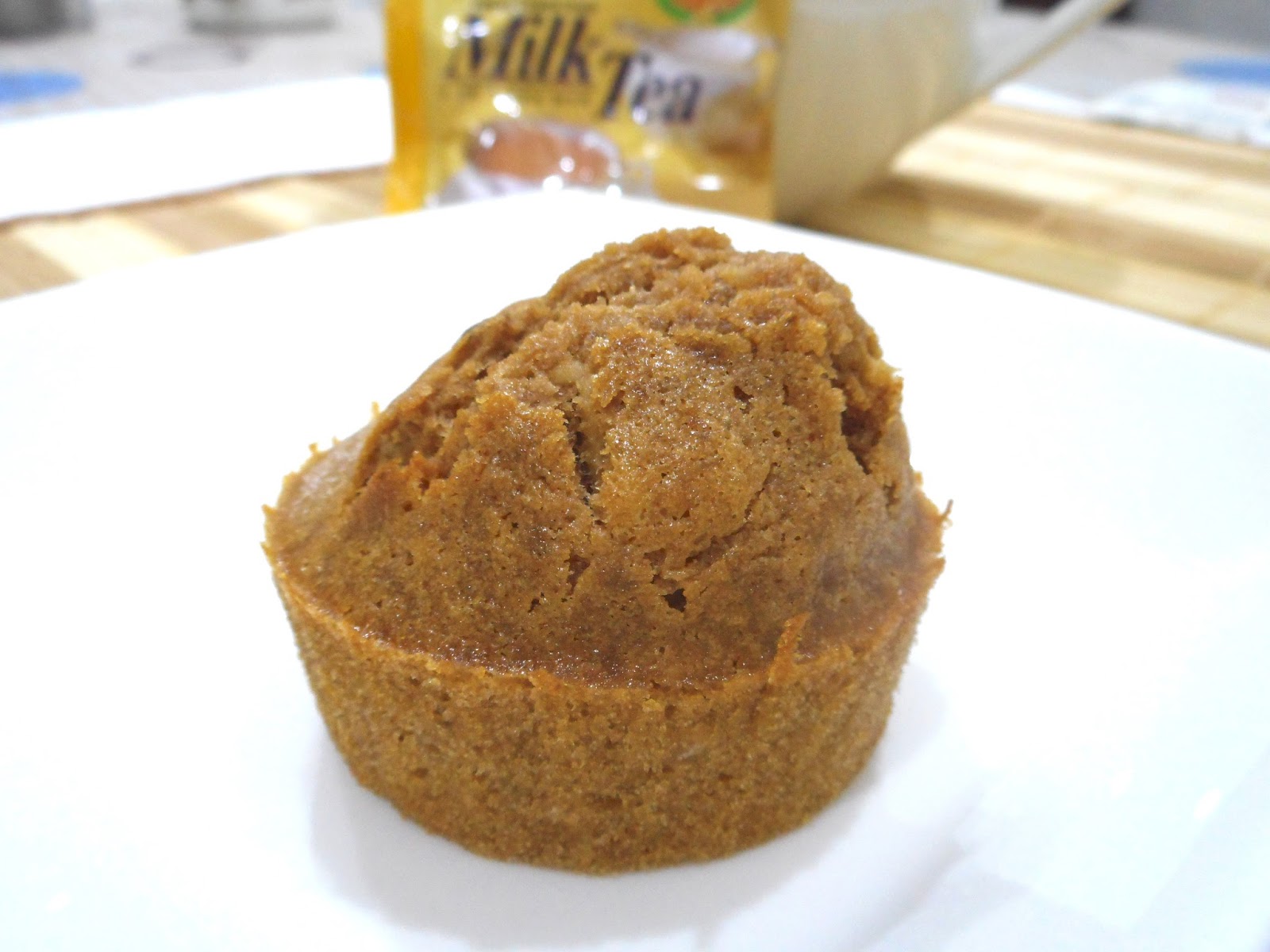 Milk Tea Muffins/ Cupcakes With Walnuts Using Airfryer The Hedgehog Knows