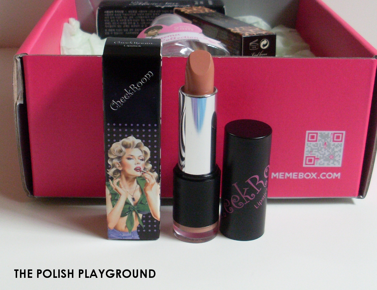 Memebox Superbox #58 Lipstick Box Unboxing - Cheek Room Lipstick in 09 Nude Beige