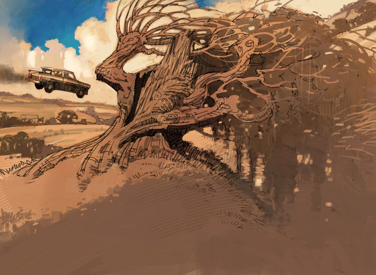 Гремучая ива гарри поттер рисунок