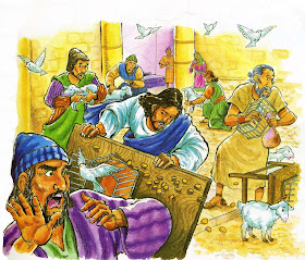 Jesús expulsando a los vendedores del Templo