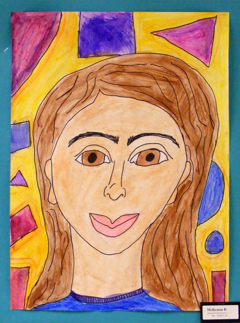 Suffield Elementary Art Blog!: 3rd Grade Watercolor Crayon Self ...
