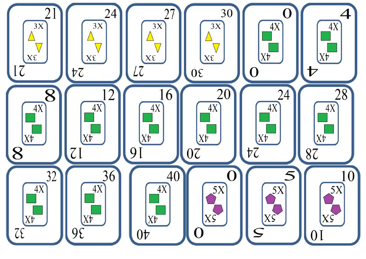 Uno Da Tabuada x8 e x9 1 Eqbocp, PDF, Cartas de baralho