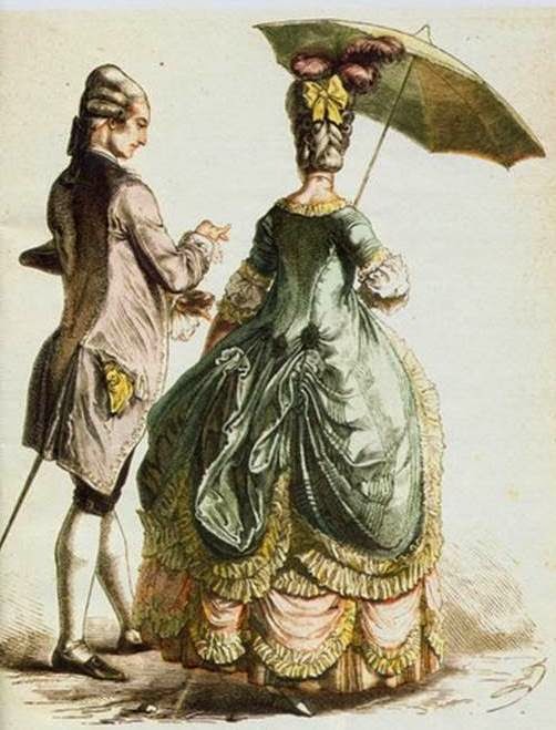 historia del traje: Capítulo 20: El traje rococó, 1715-1785