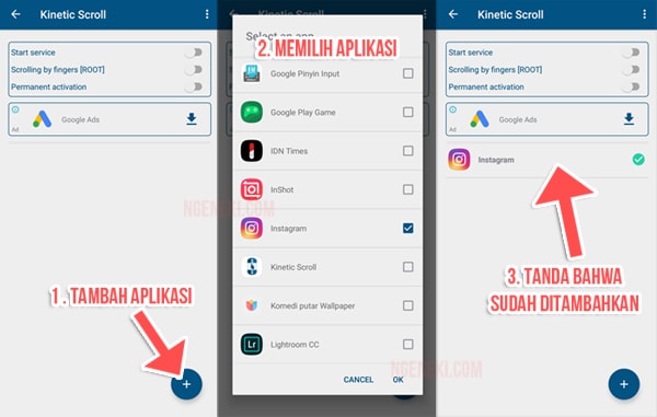 Cara Scroll Otomatis Layar Hp Android Aplikasi Cashzine Instagram Dll